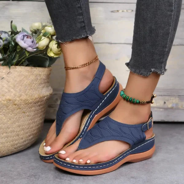 Luna™ - Modieuze leren steun sandalen
