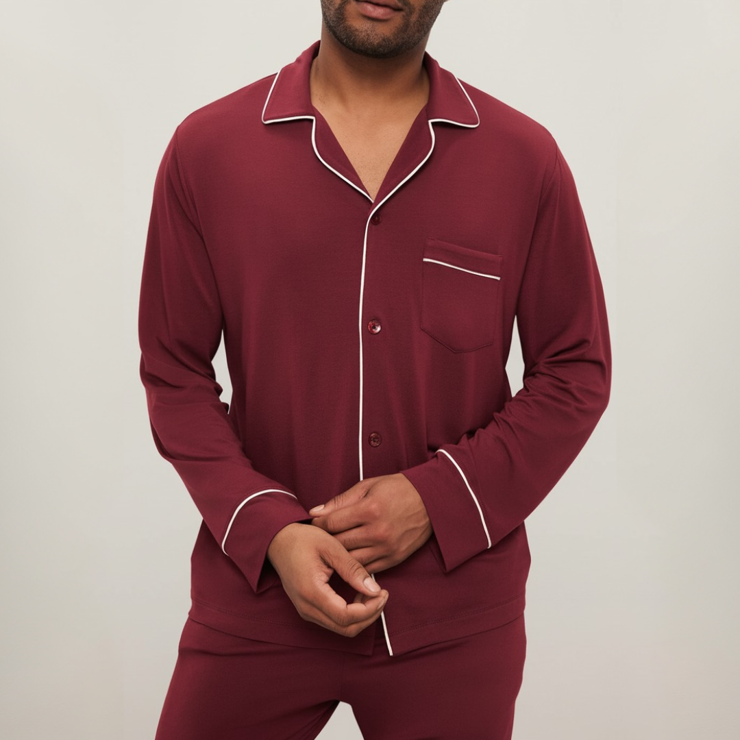 MONTERO LONG PYJAMA LICHTBLAUW