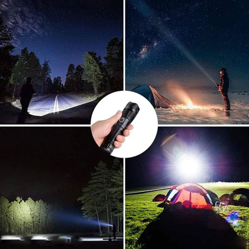 LED Oplaadbare Tactical Laser Flashlight | 90000LM