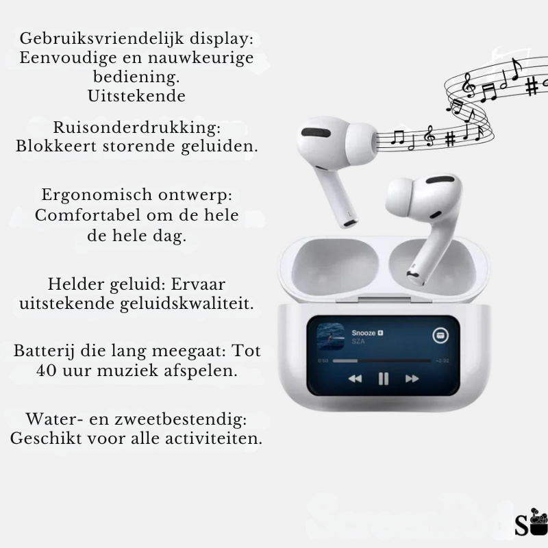 TouchBuds - Draadloze Earbuds Met Touchscreen