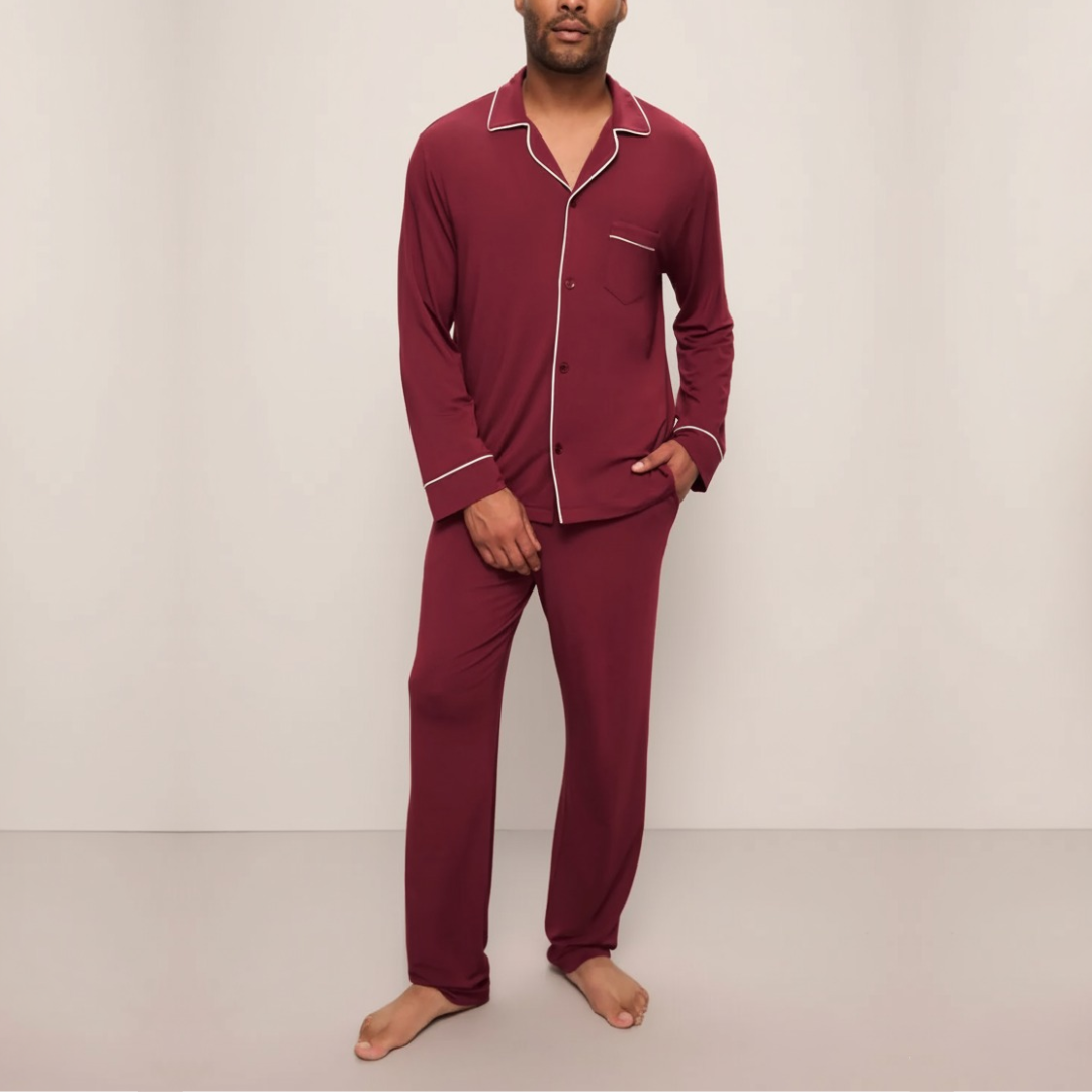 MONTERO LONG PYJAMA LICHTBLAUW