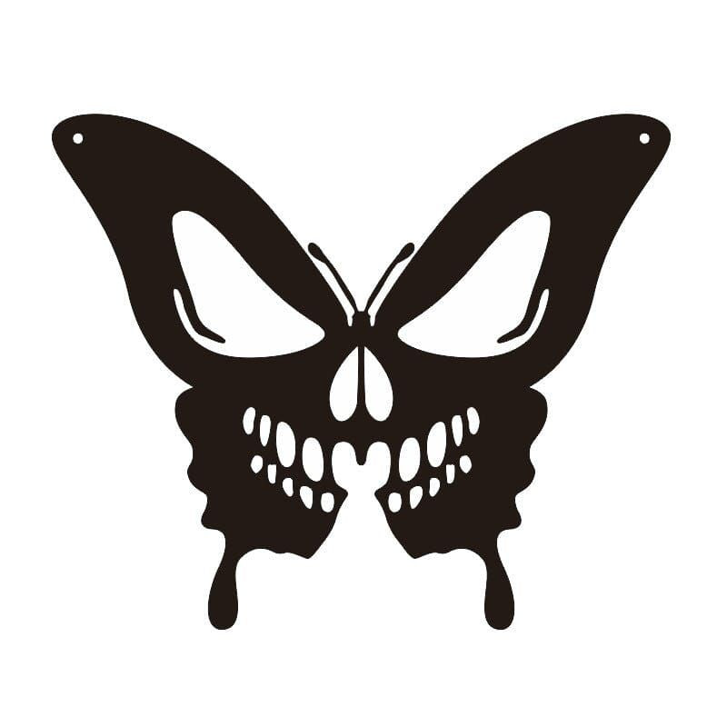 SkullFusion™ Metalen Vlinder Wanddecoratie