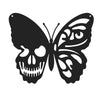 SkullFusion™ Metalen Vlinder Wanddecoratie