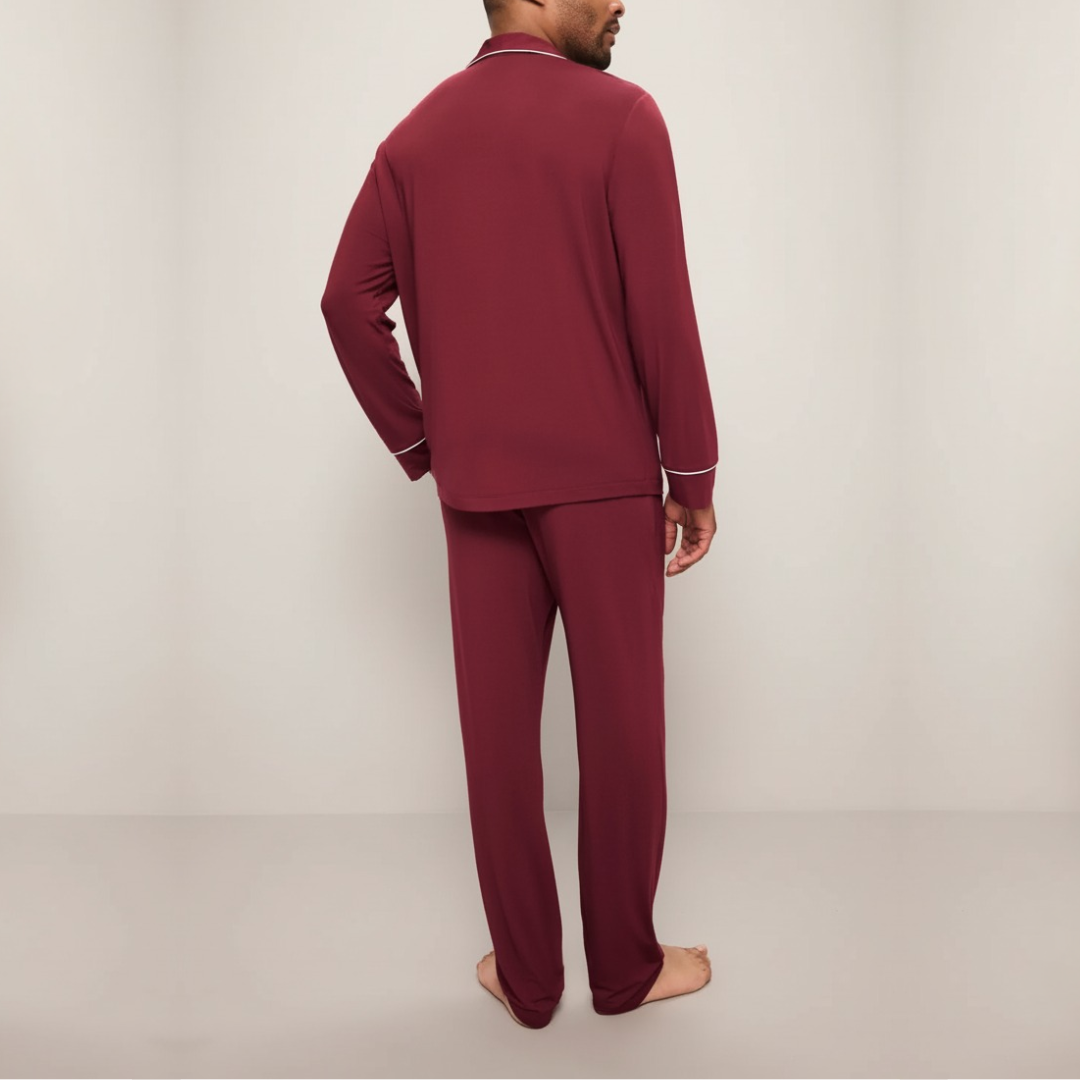 MONTERO LONG PYJAMA MARINEBLAUW