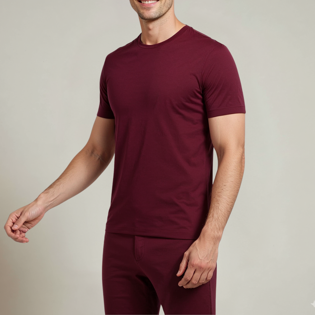 ALVARO SUPIMA T-SHIRT MARINEBLAUW