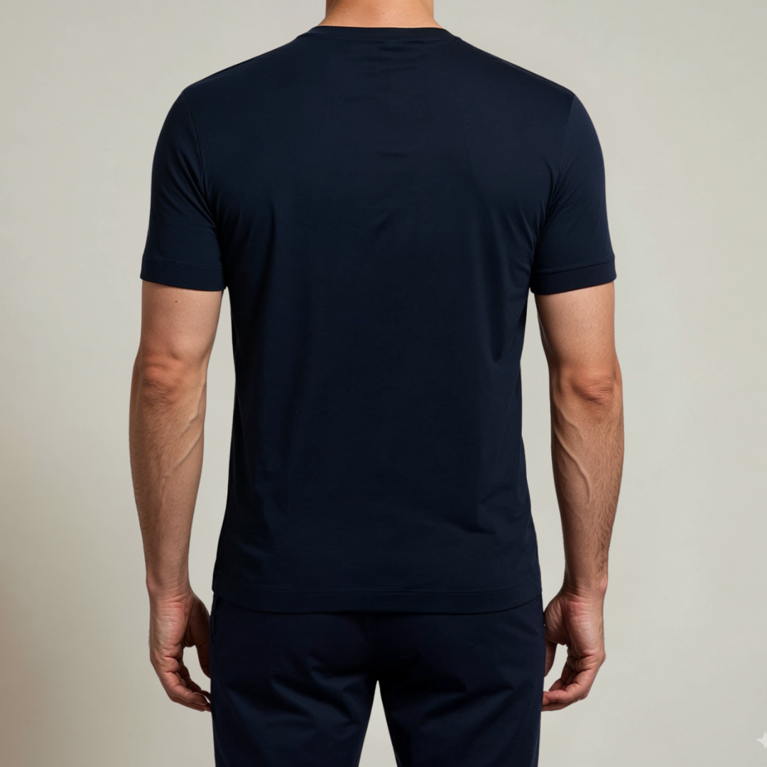 ALVARO SUPIMA T-SHIRT MARINEBLAUW