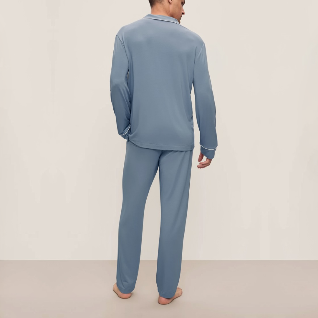 MONTERO LONG PYJAMA MARINEBLAUW