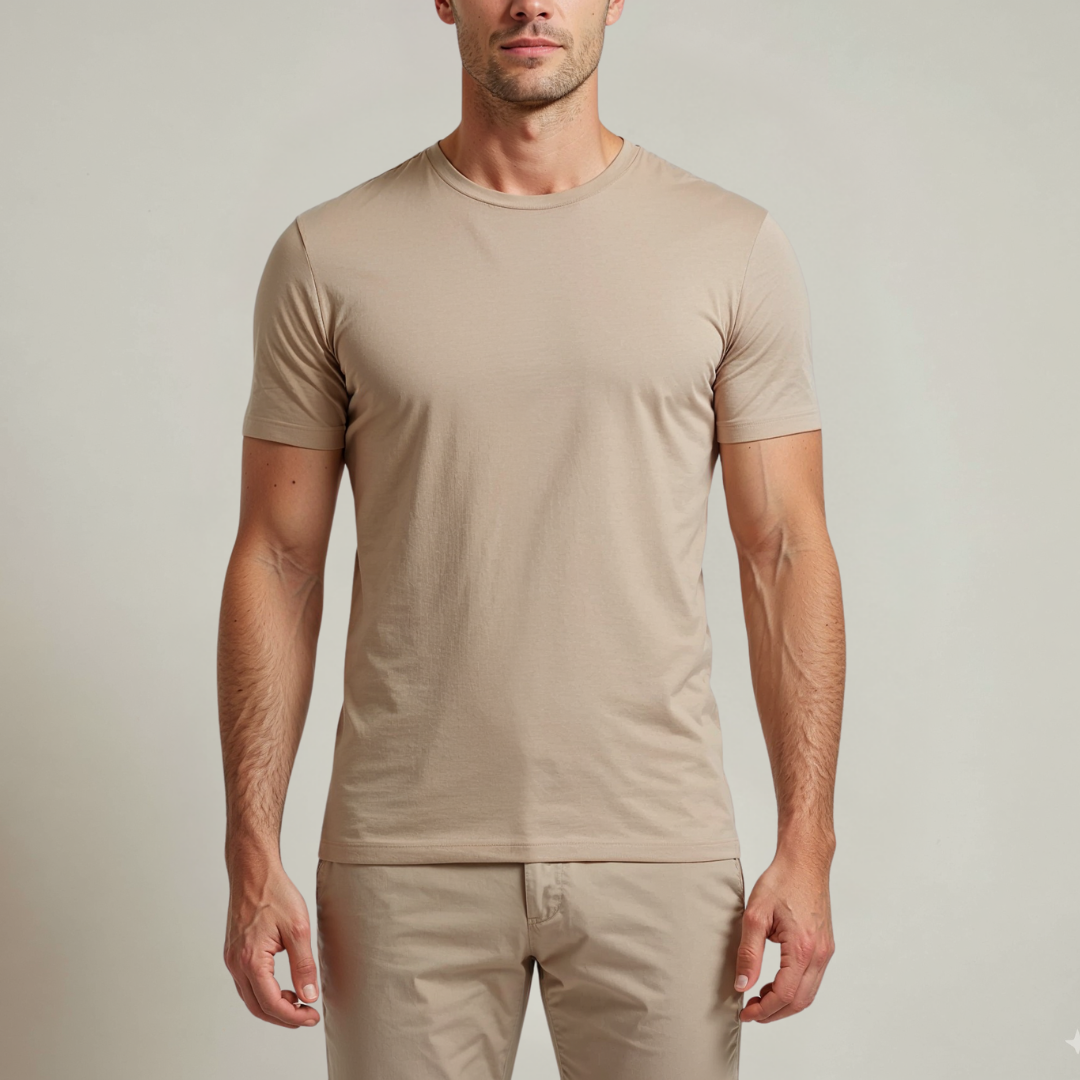 ALVARO SUPIMA T-SHIRT MARINEBLAUW