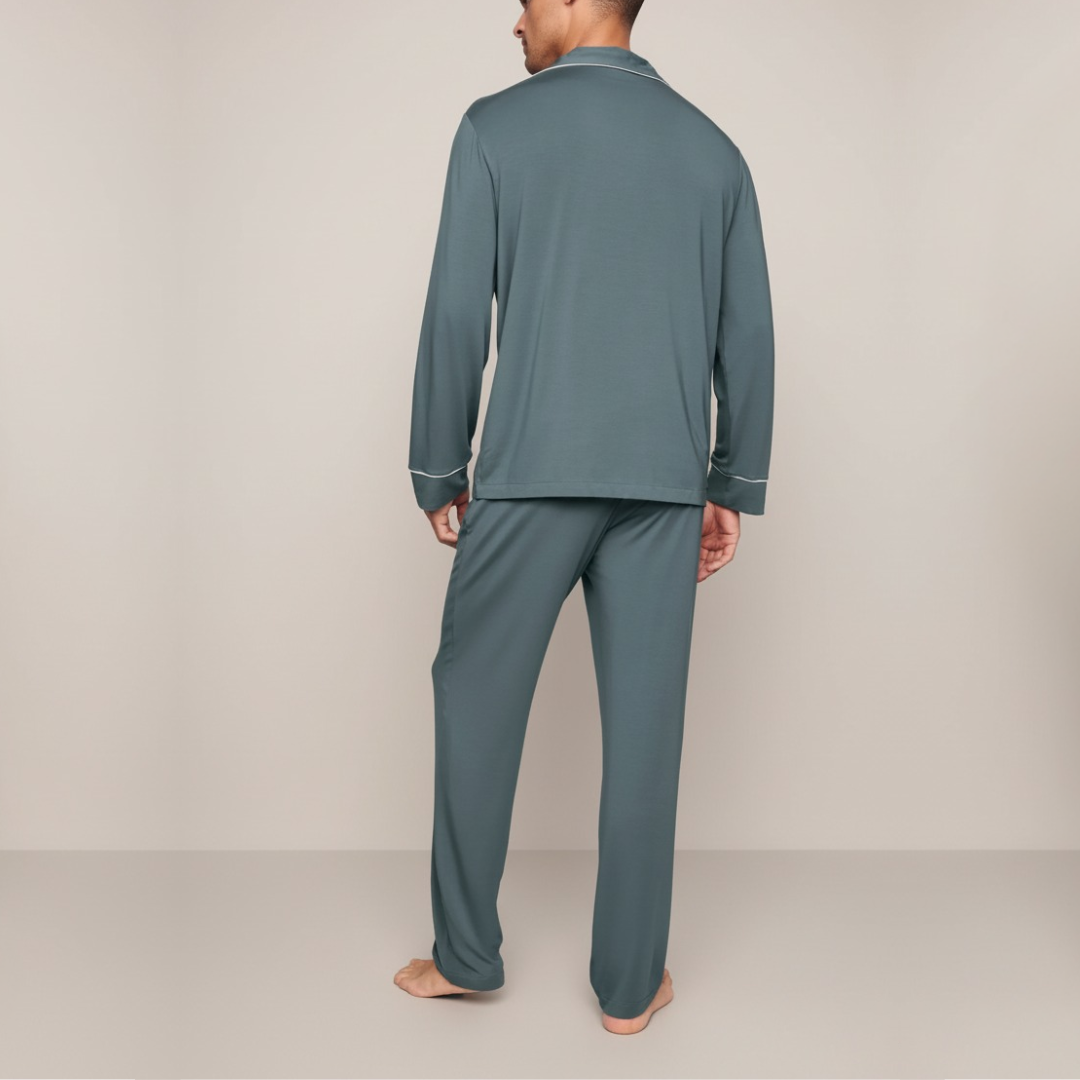 MONTERO LONG PYJAMA LICHTBLAUW