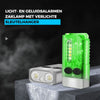 Kleine krachtige EDC-zaklamp met rood UV-blauw licht.
