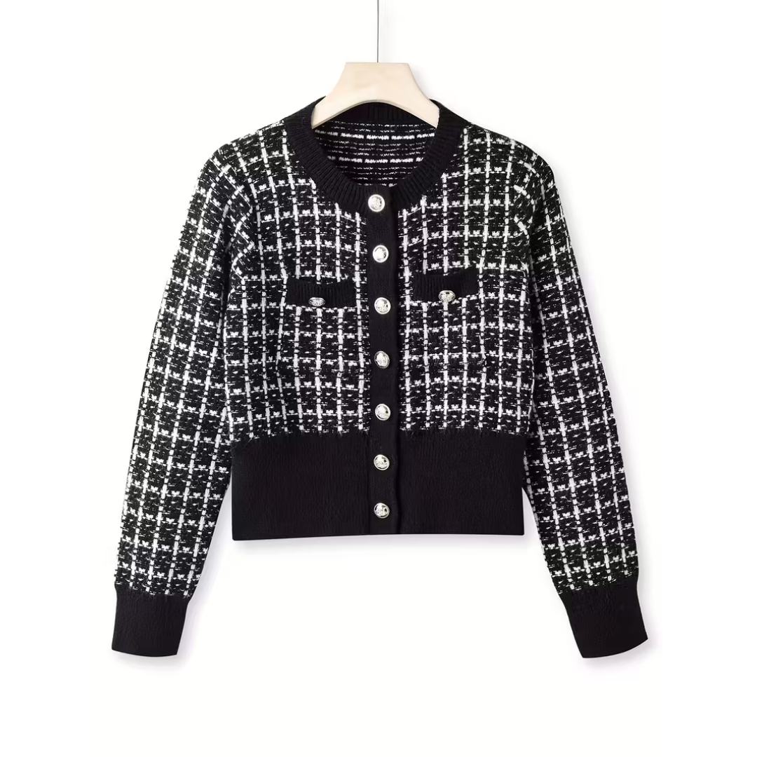 LANA | CHIQUE TWEED VEST MET KNOPEN