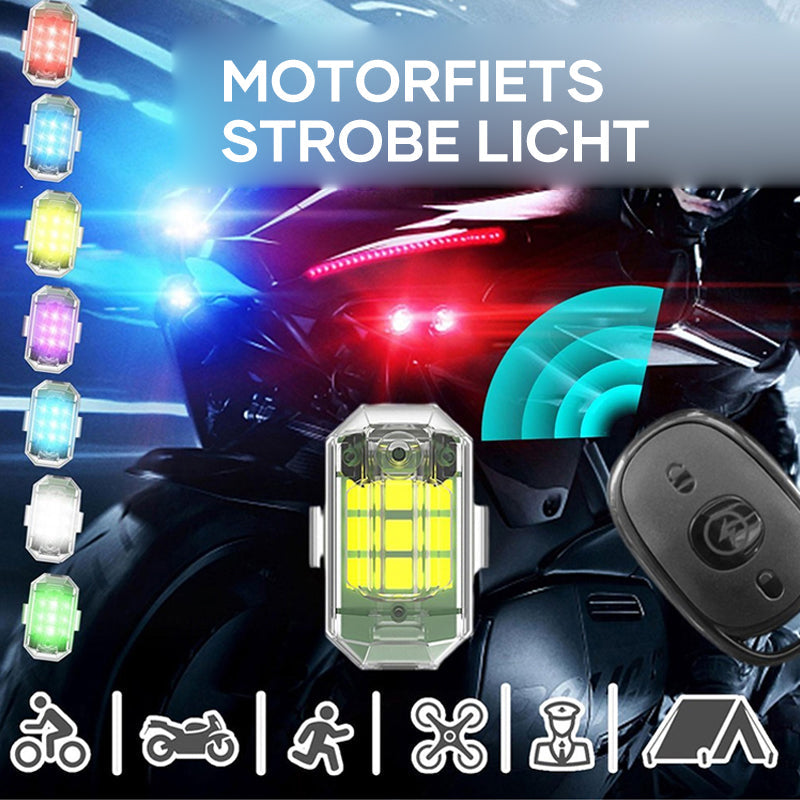 Draadloze LED-stroboscoop Fiets | Motorlamp