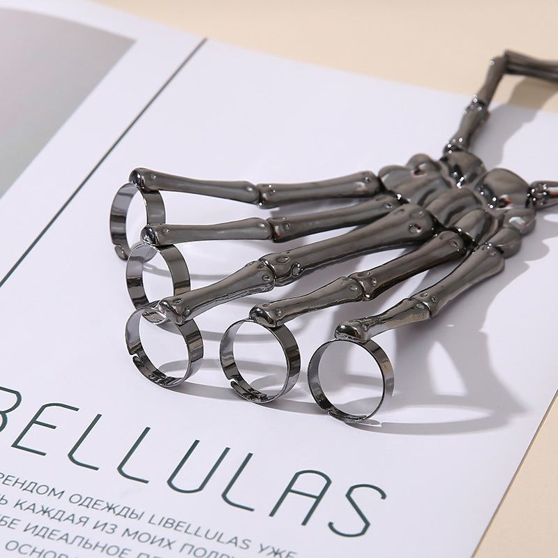 SkeleWrist Halloween Metalen Skelet Handketting