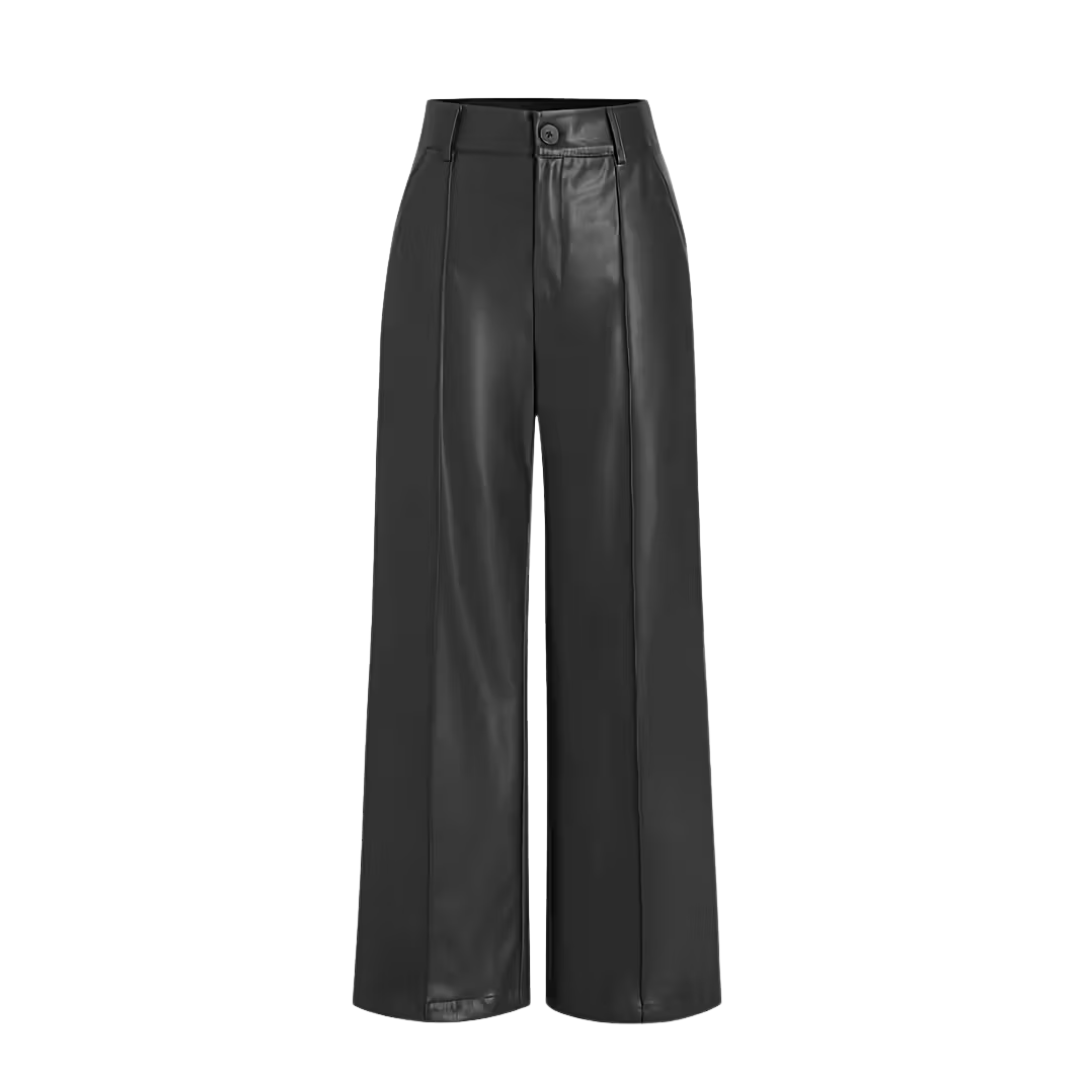 CHARLIE | ELEGANTE LEATHERLOOK BROEK