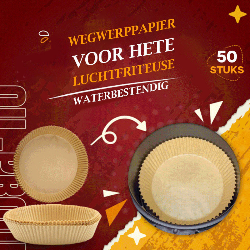 Non-stick Airfryer Inlegvellen | 50 stuks.