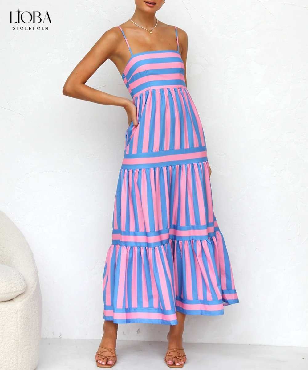 FELICIA™ | GESTREEPTE MAXI-JURK