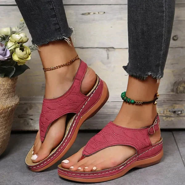 Luna™ - Modieuze leren steun sandalen