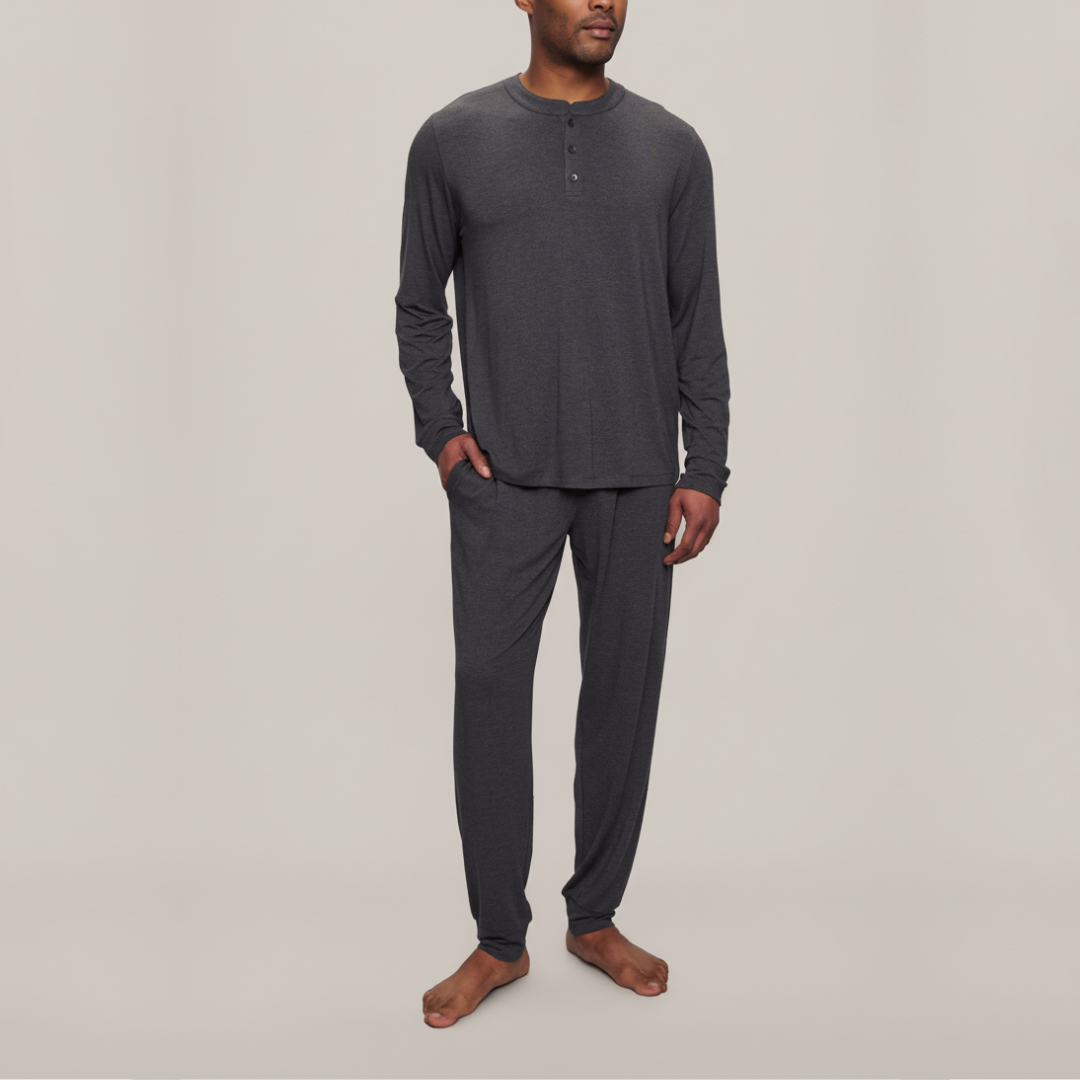 VALENZO LONG PYJAMA BLAUW