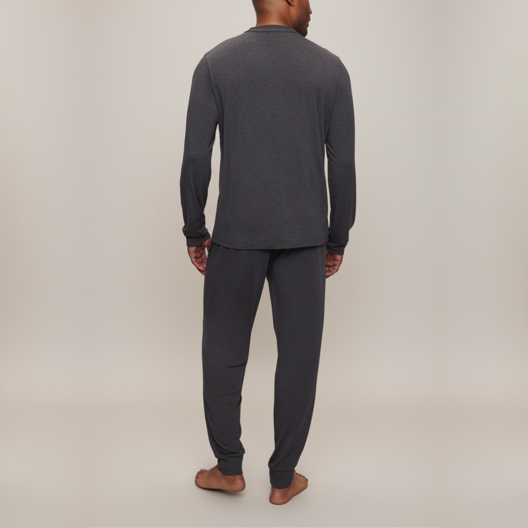 VALENZO LONG PYJAMA LICHTBLAUW