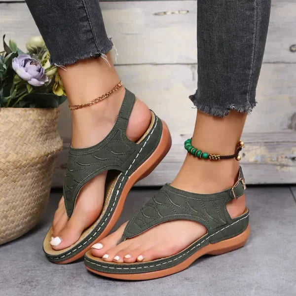 Luna™ - Modieuze leren steun sandalen