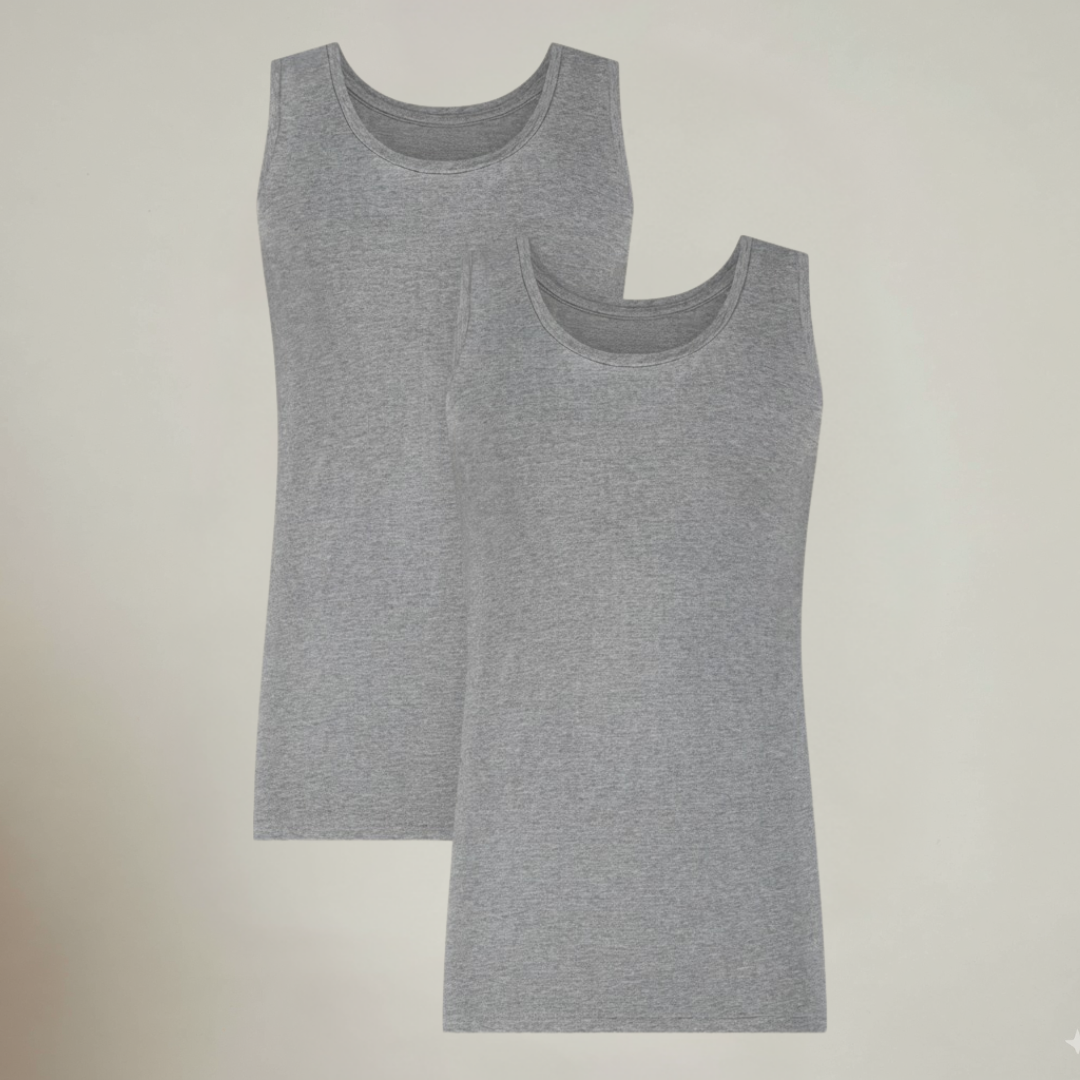 ALVIO HEMD GRIJS (2-PACK)