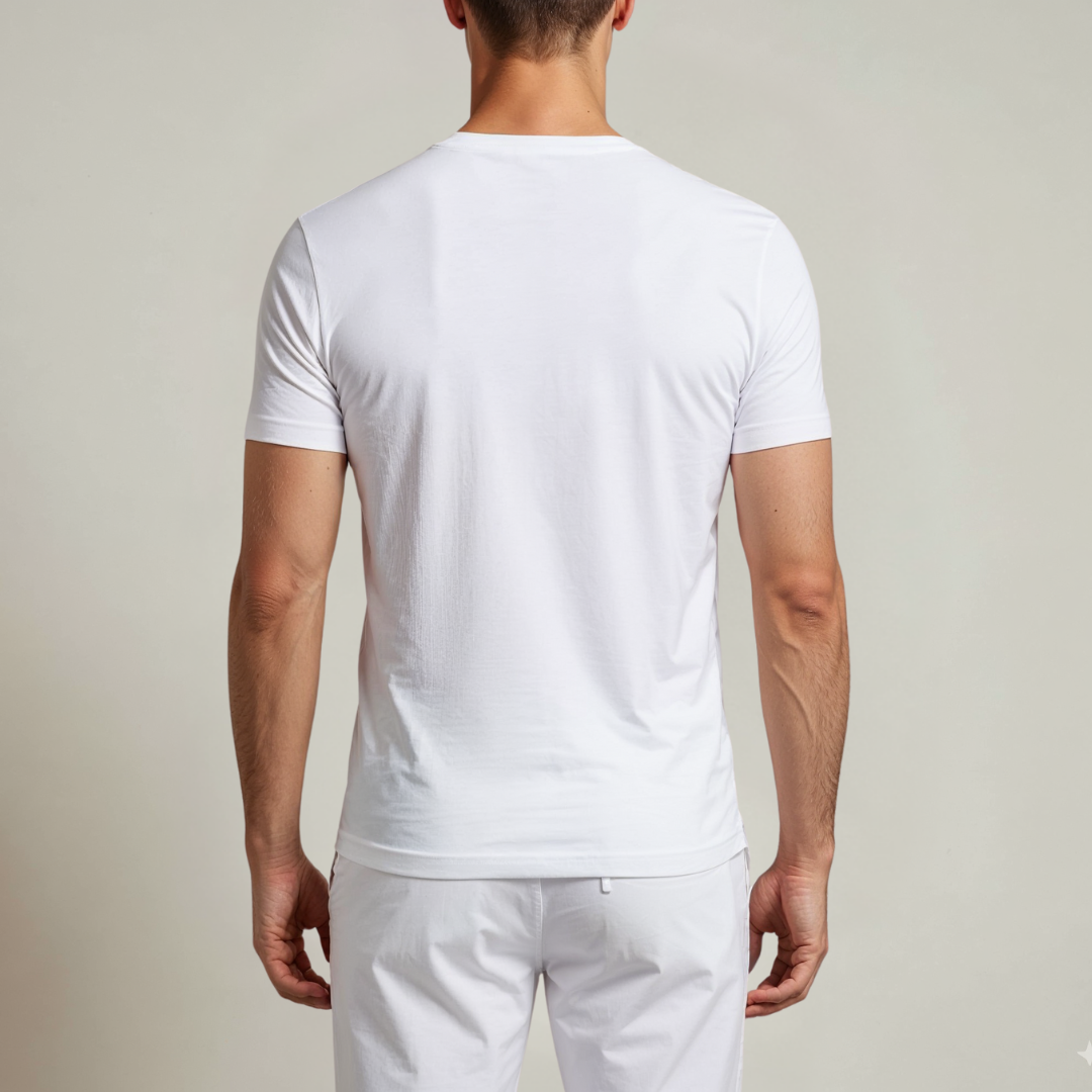 ALVARO SUPIMA T-SHIRT MARINEBLAUW