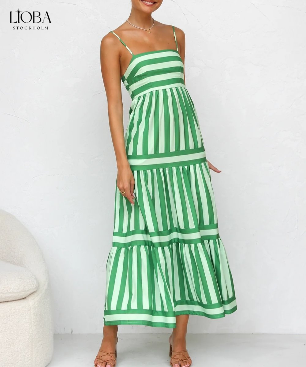 FELICIA™ | GESTREEPTE MAXI-JURK