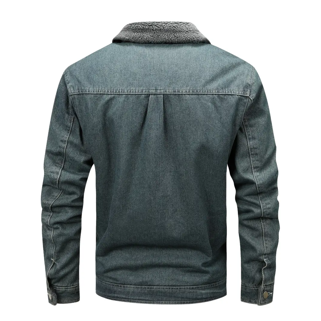 MILO | WARME DENIM JAS MET BONTVOERING