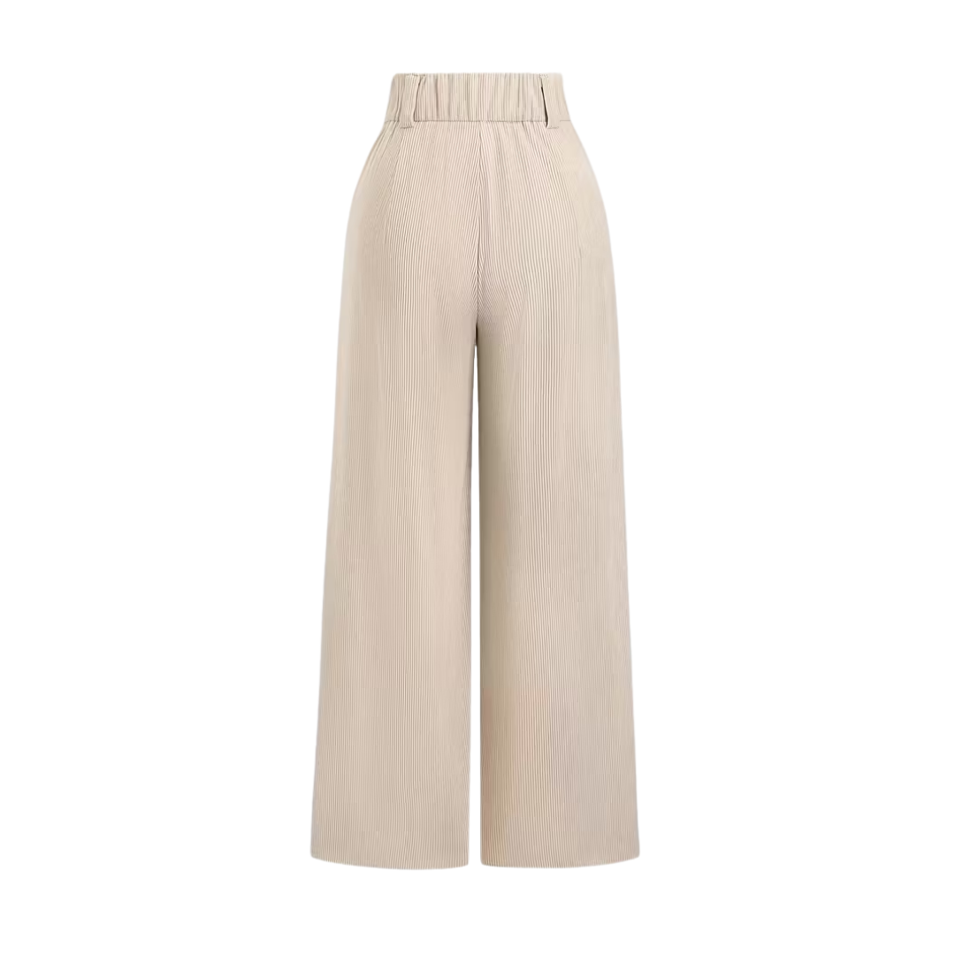 MATILDA | ELEGANTE BEIGE WIDE LEG BROEK