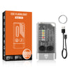 Kleine krachtige EDC-zaklamp met rood UV-blauw licht.