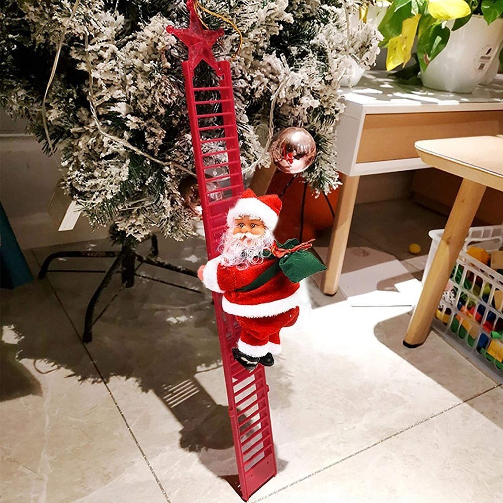 Santa - Klimmende Kerstman - Muzikale Ladder