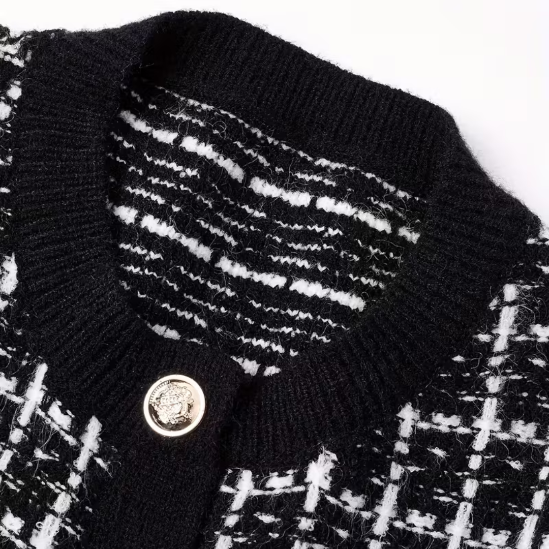 LANA | CHIQUE TWEED VEST MET KNOPEN
