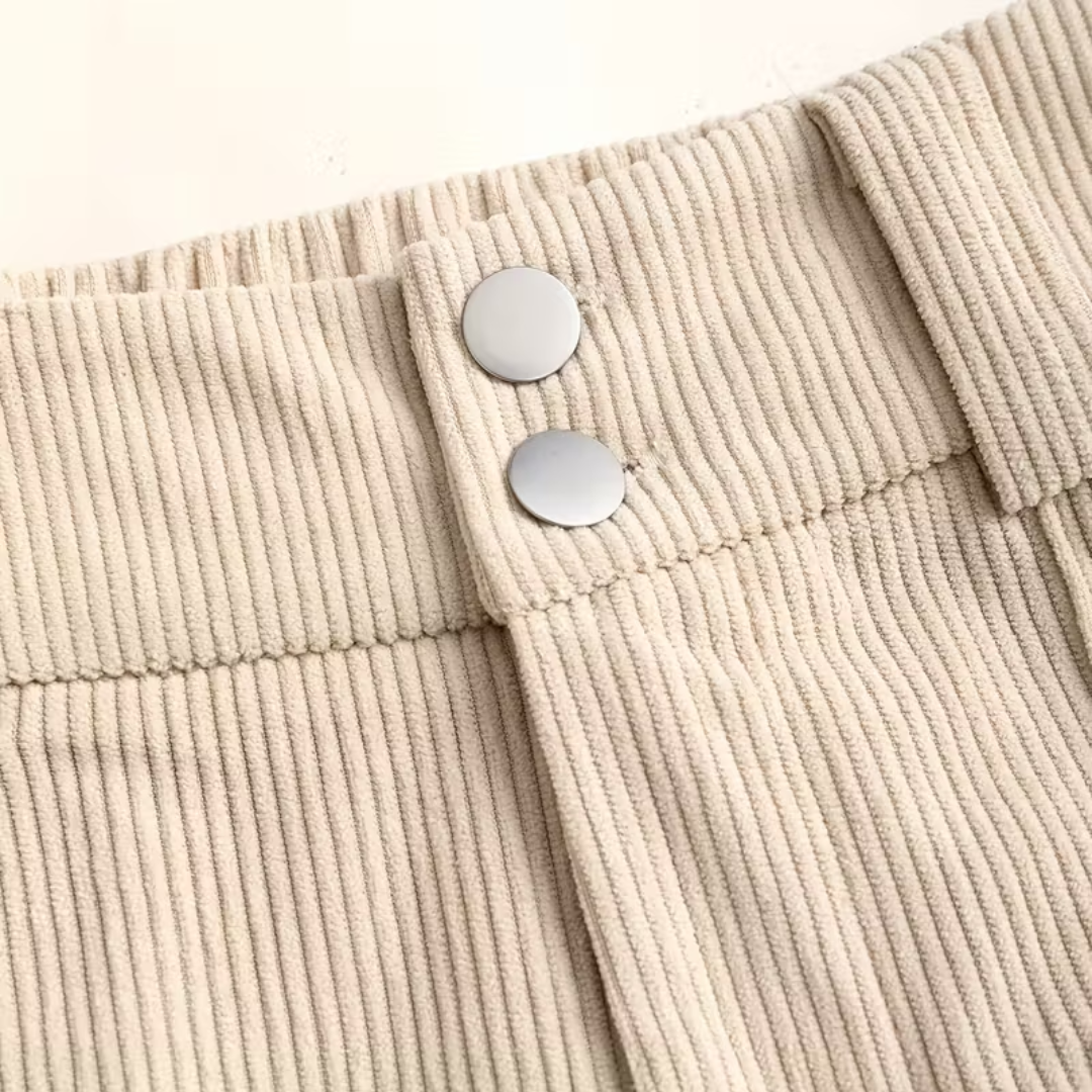 MATILDA | ELEGANTE BEIGE WIDE LEG BROEK