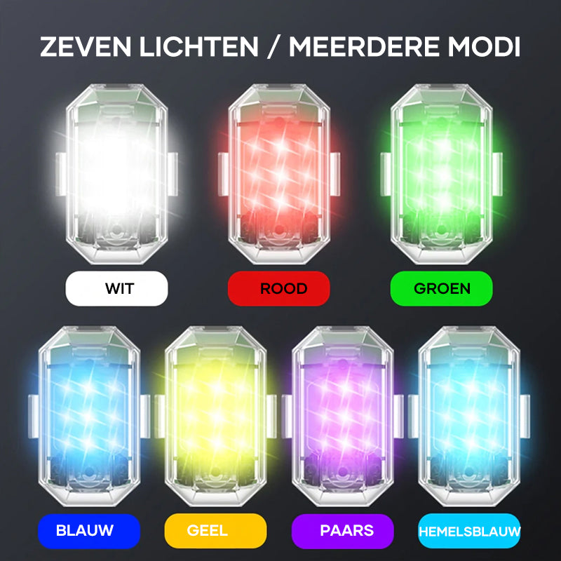 Draadloze LED-stroboscoop Fiets | Motorlamp