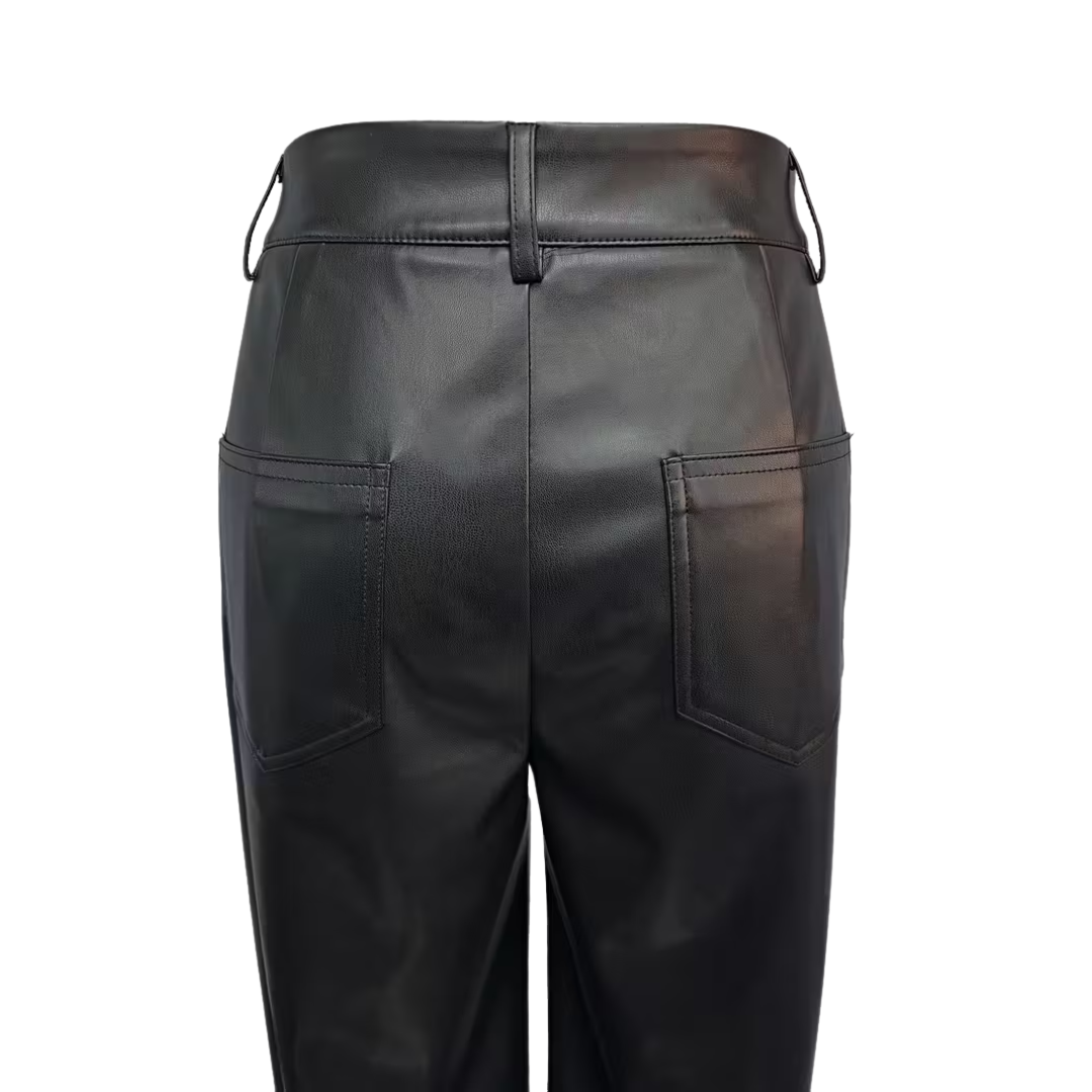 CHARLIE | ELEGANTE LEATHERLOOK BROEK