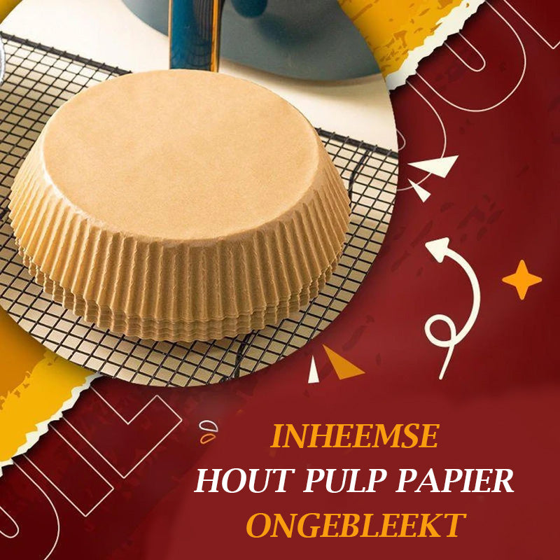 Non-stick Airfryer Inlegvellen | 50 stuks.