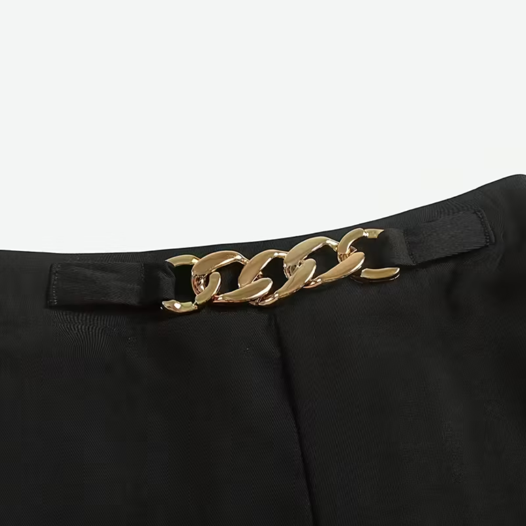 IRENA | CHIQUE BROEK MET GOUDEN DETAIL