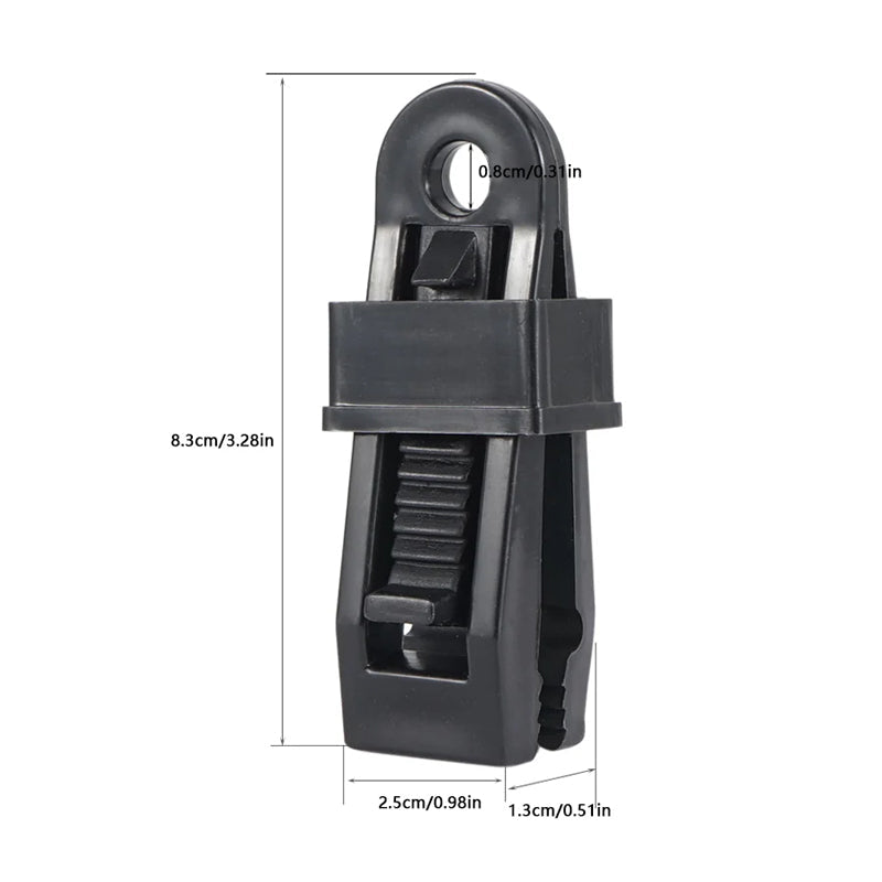 Verstelbare heavy-duty clips (INCL. GRATIS OPBERGDOOS)