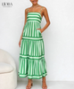FELICIA™ | GESTREEPTE MAXI-JURK