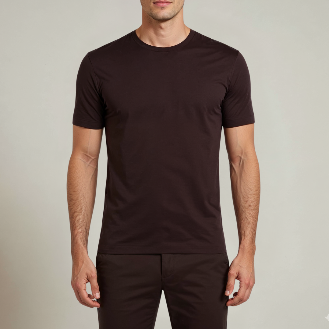 ALVARO SUPIMA T-SHIRT MARINEBLAUW