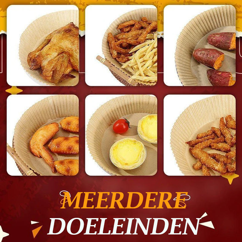 Non-stick Airfryer Inlegvellen | 50 stuks.