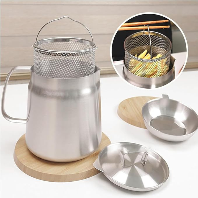 PureFilter Frituurpan: Olie Filtrerende Frituurpan.