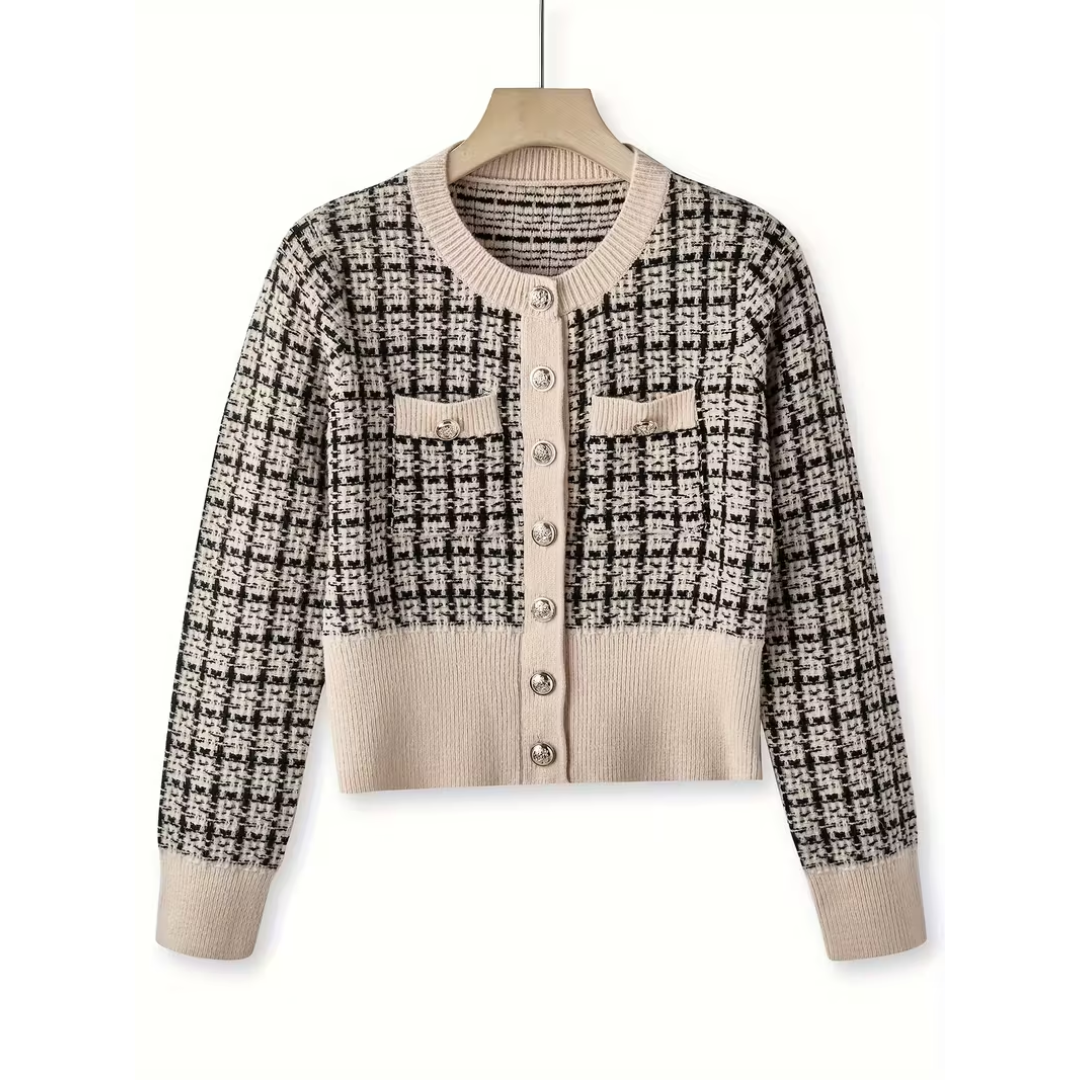 LANA | CHIQUE TWEED VEST MET KNOPEN