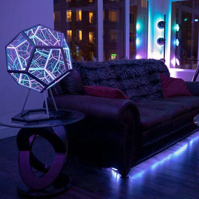 LuminaHex™️ Nonagon LED Lamp met Afstandsbediening