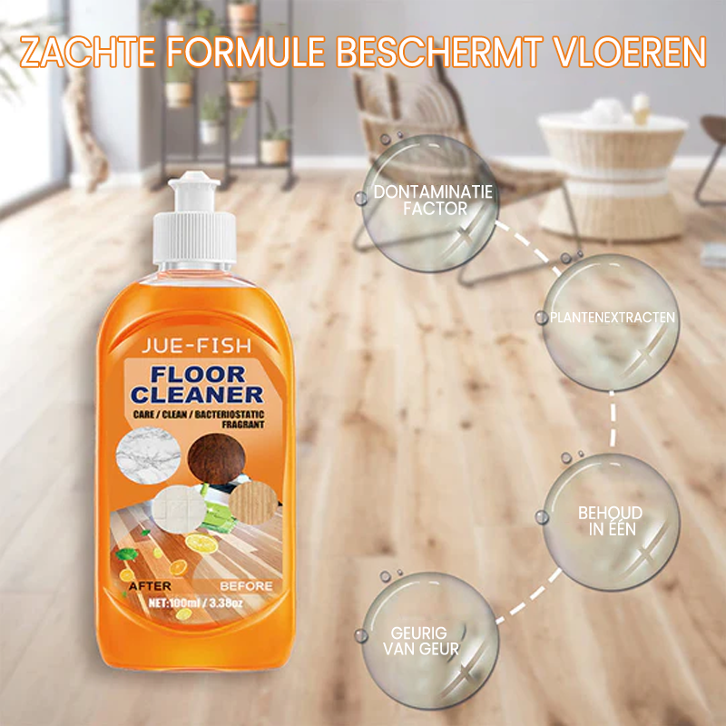Krachtige ontsmettings vloerreiniger ( +5 GRATIS Microvezel doeken)