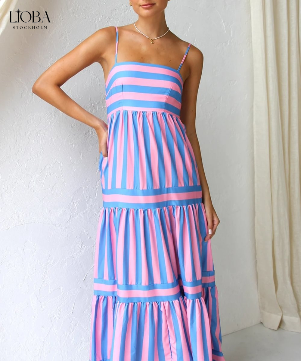 FELICIA™ | GESTREEPTE MAXI-JURK