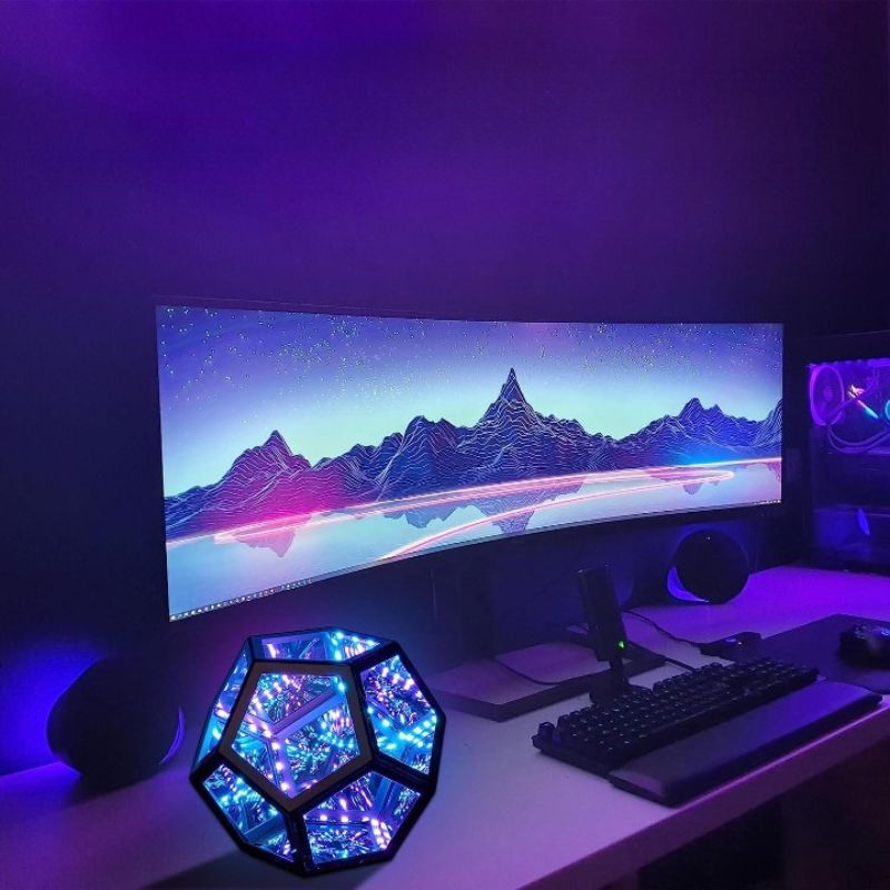 LuminaHex™️ Nonagon LED Lamp met Afstandsbediening