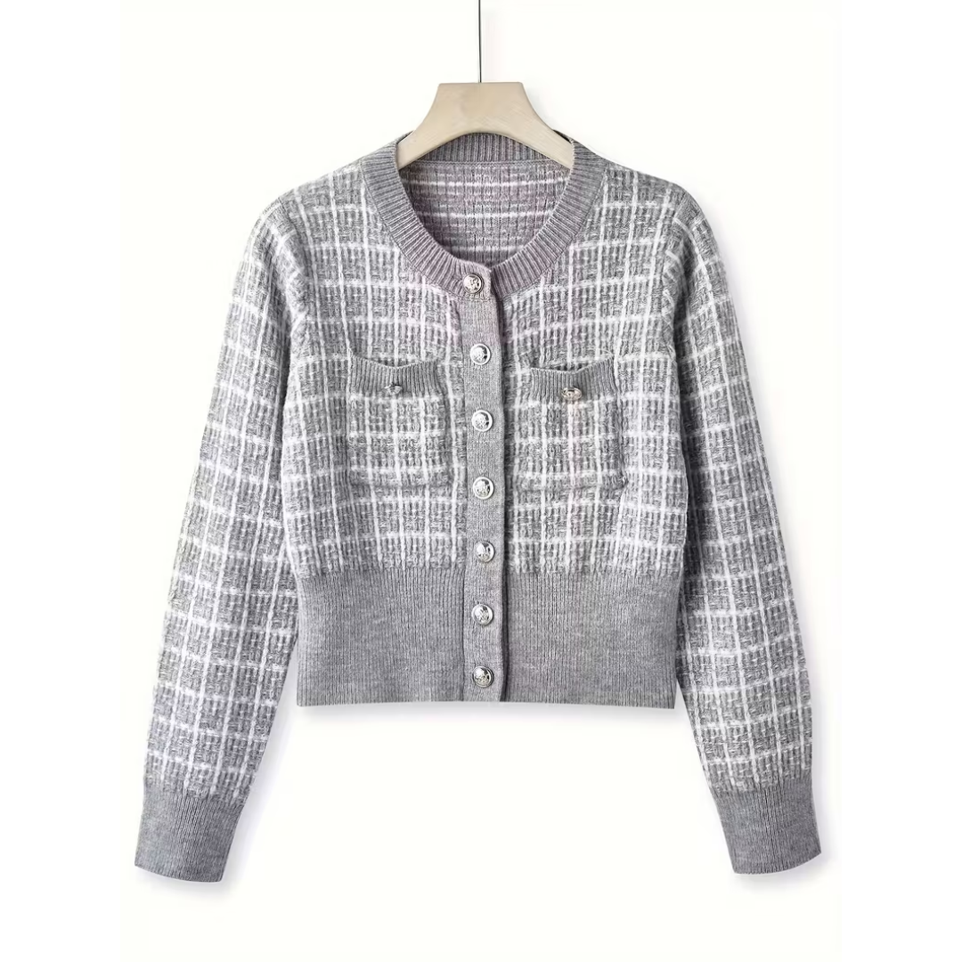 LANA | CHIQUE TWEED VEST MET KNOPEN