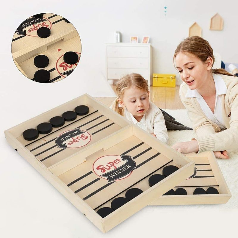 PuckFlick™ Sling Puck Houten Bordspel