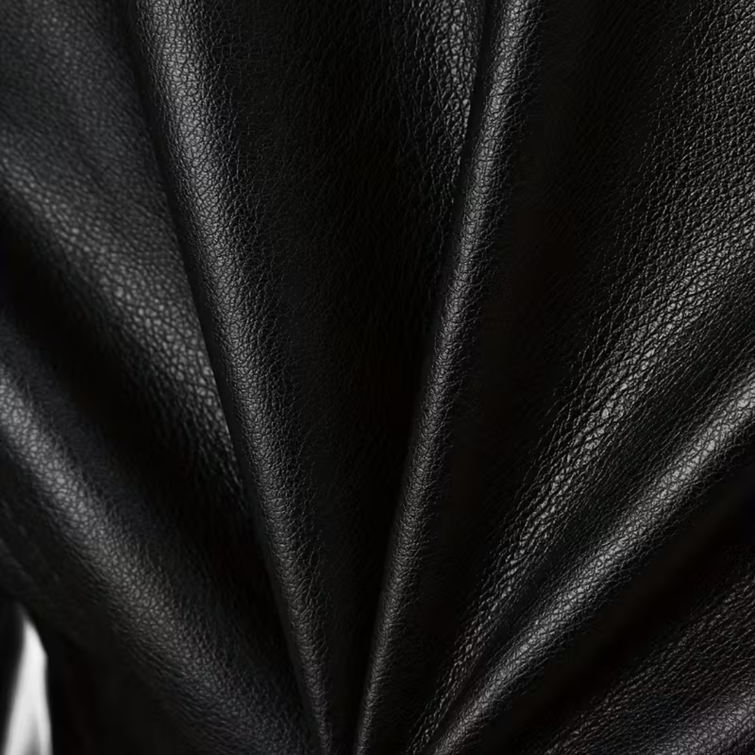 FIONA | ELEGANTE KORTE LEREN TRENCHCOAT